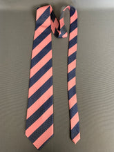 Load image into Gallery viewer, ERMENEGILDO ZEGNA TIE - 100% SILK - Pink &amp; Blue Striped Pattern - FR20509
