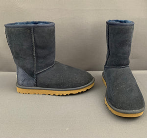 UGG AUSTRALIA CLASSIC SHORT II BOOTS - Blue UGGS - Women's Size UK 4.5 - EU 37 - US 6