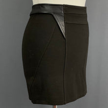 Load image into Gallery viewer, GIVENCHY BLACK MINI SKIRT - Lamb Leather Trim - Women&#39;s Size Small S
