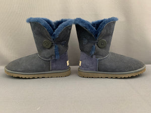 UGG AUSTRALIA BAILEY BUTTON II BOOTS - Blue UGGS - Women's Size UK 4.5 - EU 37 - US 6