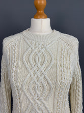Load image into Gallery viewer, GANT Women&#39;s Ivory Chunky Knit JUMPER - Size Small S
