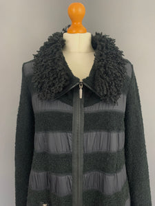 AIRFIELD Black Wool Blend JACKET - Size DE 38 - UK 10 - IT 42