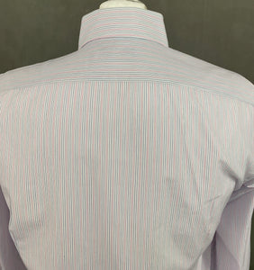 DUNHILL London Ordermade H M Striped SHIRT - Size Large - L