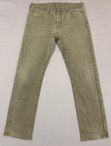 LEVI'S 504 JEANS - Green Denim - Size Waist 34" - Leg 31" - LEVIS LEVI STRAUSS & Co