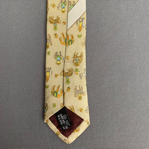 SALVATORE FERRAGAMO TIE - 100% SILK - DOMESTICATED SAFARI - Made in Italy