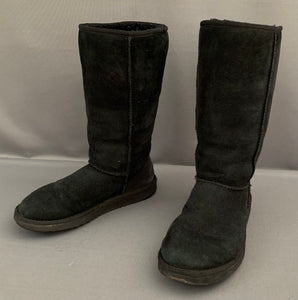 UGG AUSTRALIA CLASSIC TALL BOOTS - Black UGGS - Women's Size UK 5.5 - EU 38 - US 7