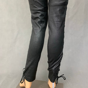 A.L.C. Ladies Black Leather TROUSERS - Size US 6 - UK 10 - Small -