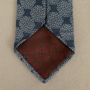 MULBERRY Blue TIE - 100% SILK - Made in Italy