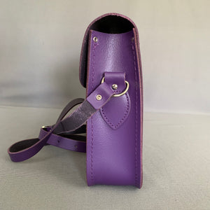 THE CAMBRIDGE SATCHEL COMPANY Purple Leather SHOULDER BAG SATCHEL