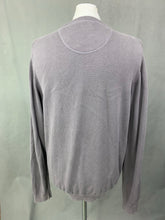 Load image into Gallery viewer, FYNCH-HATTON Mens Grey SUPIMA COTTON JUMPER Size Large L
