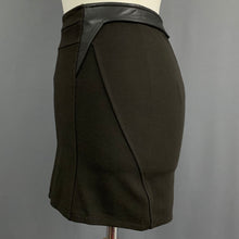 Load image into Gallery viewer, GIVENCHY BLACK MINI SKIRT - Lamb Leather Trim - Women&#39;s Size Small S
