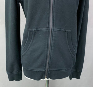 ARMANI JEANS Ladies Black Hoodie / Hooded Jacket - Size M Medium Hoody