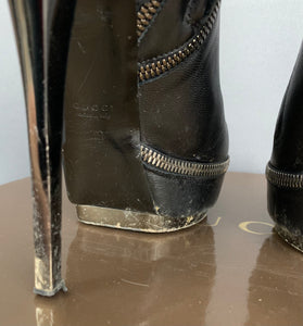 GUCCI High Heel BOOTS - NAPPA MOOREA - Size EU 39 / UK 6