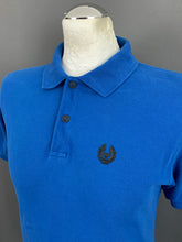 Load image into Gallery viewer, BELSTAFF BLUE POLO SHIRT - Short Sleeved - Mens Size Small - S
