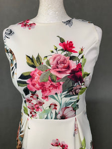 PEPONE France Ladies Floral Pattern DRESS - Size UK 10
