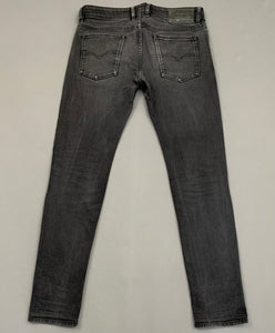 DIESEL SLEENKER SLIM SKINNY JEANS - Grey Denim - Mens Size Waist 32" - Leg 32"