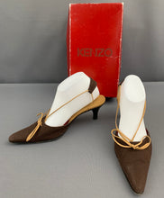 Load image into Gallery viewer, KENZO SLINGBACK MULES - MID HEEL SHOES - Size EU 40 - UK 7
