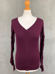HUGO BOSS Women's Purple Long Sleeved Top - Size Small - S