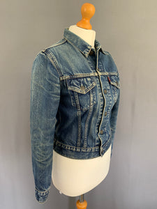 LEVI'S BLUE DENIM JEAN JACKET - Womens Size Small S LEVIS LEVI STRAUSS &Co