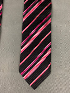 BOSS HUGO BOSS Mens Striped 100% SILK TIE - Made in Italy