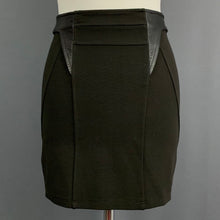 Load image into Gallery viewer, GIVENCHY BLACK MINI SKIRT - Lamb Leather Trim - Women&#39;s Size Small S
