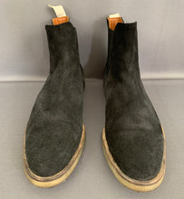 Load image into Gallery viewer, COMMON PROJECTS CHELSEA BOOTS - BLACK SUEDE - Men&#39;s Size EU 42 - UK 8
