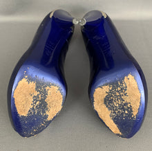 Load image into Gallery viewer, ALEXANDER McQUEEN COURT SHOES - ELECTRIC BLUE PATENT LEATHER - Size 40.5 - UK 7.5
