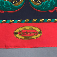 Load image into Gallery viewer, BURBERRY 100% SILK SCARF - 86cm x 86cm - BURBERRYS&#39;
