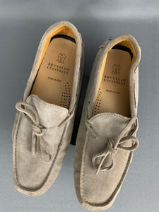 BRUNELLO CUCINELLI DRIVING LOAFERS / SUEDE SHOES - Size UK 9 - EU 43