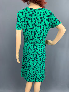 DIANE von FURSTENBERG Green ZOE DRESS Size US 6 - UK 8 DVF