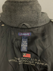 GANT WOOL NORFOLK PARKA COAT / JACKET - Mens Size M Medium