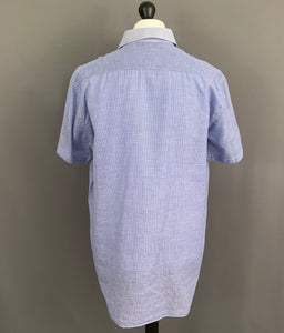 UMBERTO BILANCIONI SHIRT - Linen & Cotton Blend - Mens Size IT 58 - UK 48" Chest