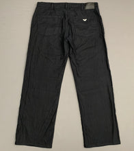 Load image into Gallery viewer, ARMANI Black Linen Blend JEANS - Comfort Fit - Mens Size Waist 38&quot; - Leg 30&quot;

