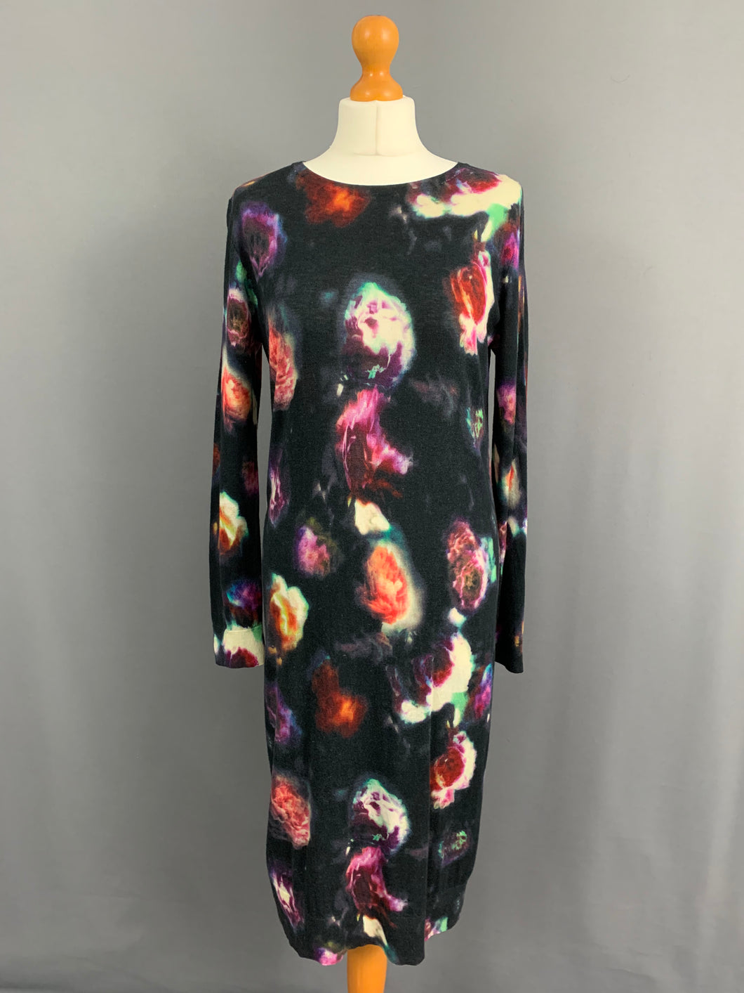 PAUL SMITH JERSEY DRESS - Wool & Silk - Women's Size M Medium IT 44 - UK 12