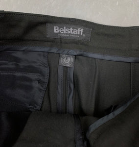 BELSTAFF Gold Label Black Tapered Leg TROUSERS Size IT 46 - UK 14