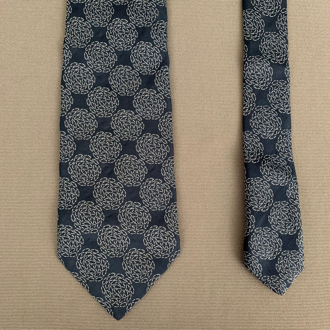 MULBERRY Blue TIE - 100% SILK - Made in Italy