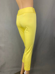 BOUTIQUE MOSCHINO Ladies YELLOW Cotton TROUSERS - Size IT 36 - UK 4