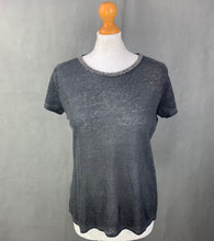 Load image into Gallery viewer, MAJE Ladies E14 ELECTRIC 100% Linen Embellished TOP - Size 1
