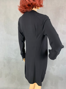 GUCCI Black 100% Silk DRESS - Size UK 6 - IT 38