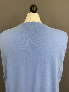 RALPH LAUREN SLEEVELESS JUMPER - 100% Pima Cotton - Mens Size M Medium