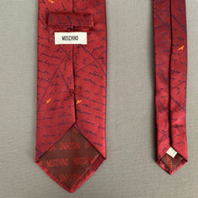 Load image into Gallery viewer, MOSCHINO HANDWRITING TIE - 100% SILK - Made in Italy

