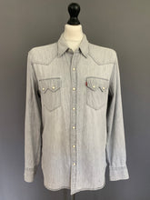 Load image into Gallery viewer, LEVI&#39;S DENIM SHIRT - SLIM FIT - Mens Size LARGE L LEVIS LEVI STRAUSS &amp;Co
