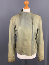 Load image into Gallery viewer, ALLSAINTS Women&#39;s MARSH BIKER LEATHER JACKET Size UK 12 Medium M ALL SAINTS
