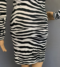 Load image into Gallery viewer, ROBERTO CAVALLI DRESS - ZEBRA PRINT - Size IT 38 - UK 6 - Made in Italy
