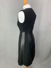 Load image into Gallery viewer, DIANE von FURSTENBERG Black ELLIE JKT LEATHER DRESS Size Small S DVF
