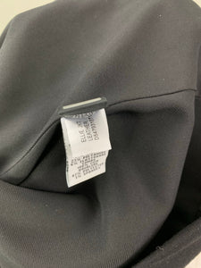 DIANE von FURSTENBERG Black ELLIE JKT LEATHER DRESS Size Small S DVF