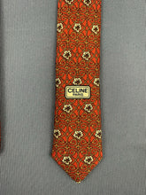 Load image into Gallery viewer, CELINE Paris 100% Silk TIE - Made in Spain - Luxurious Quality
