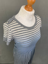 Load image into Gallery viewer, SPORTMAX CODE Ladies Grey Striped DRESS - Size Small - S

