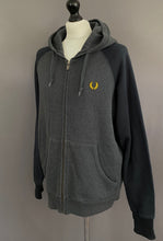 Load image into Gallery viewer, FRED PERRY GREY HOODED JACKET - Mens Size XL - Extra Large - Hoodie
