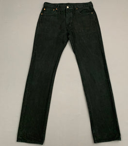 LEVI'S 501 JEANS - Black Denim - Size Waist 34" Leg 36" - LEVIS - LEVI STRAUSS & Co